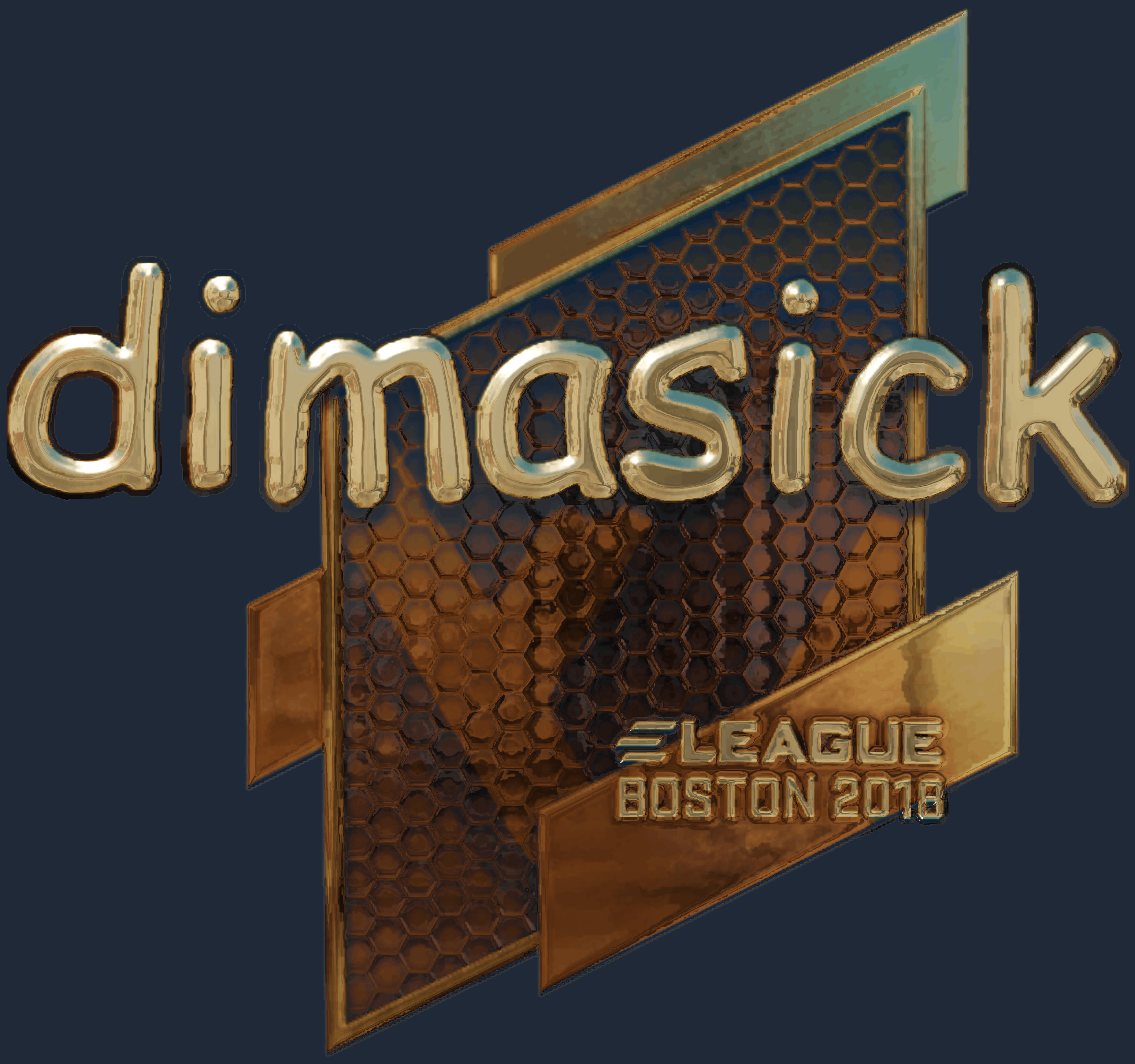 Sticker | dimasick (Gold) | Boston 2018