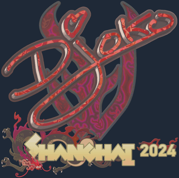 Sticker | Djoko (holográfica) | Shanghái 2024
