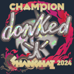 Sticker | donk (Glitter, Champion) | Shanghai 2024