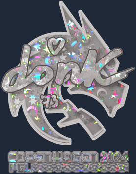 Sticker | donk (purpurina) | Copenhague 2024