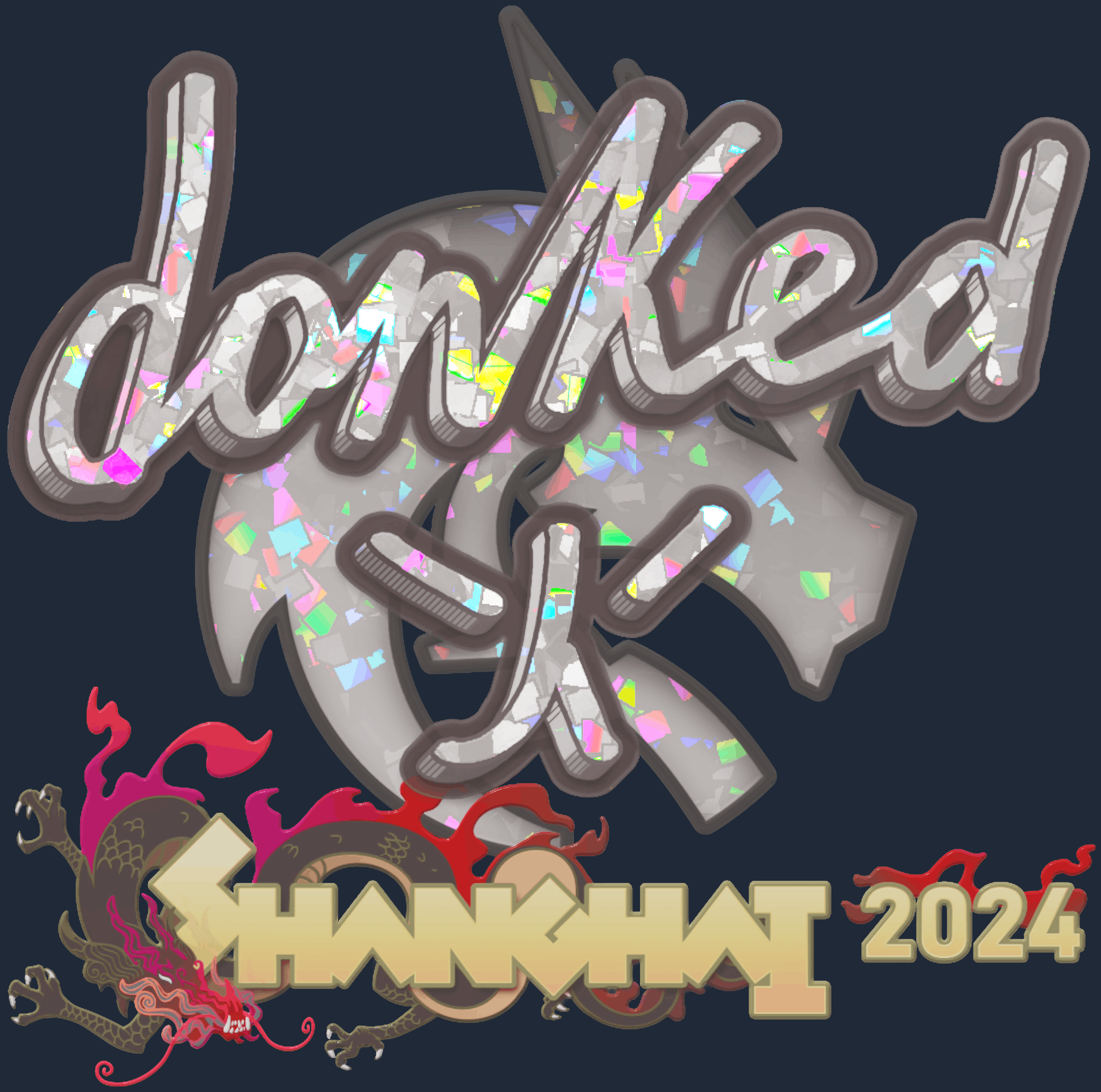 Sticker | donk (Glitter) | Shanghai 2024