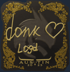 Sticker | donk (Gold) | Austin 2025