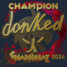 Sticker | donk (Gold, Champion) | Shanghai 2024 Sticker | donk (Gold, Champion) | Shanghai 2024 image