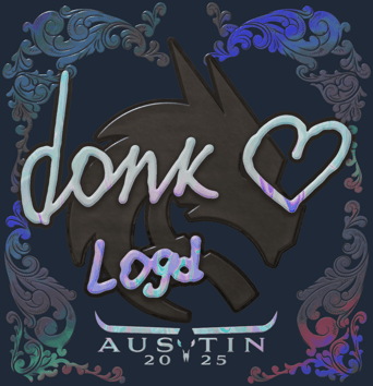 Sticker | donk (holográfica) | Austin 2025