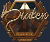 Sticker | draken (Gold) | London 2018 image
