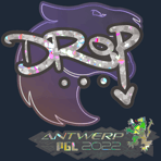 Sticker | drop (Glitter) | Antwerp 2022