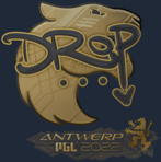 Sticker | drop (Gold) | Antwerp 2022
