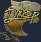 Sticker | drop (Gold) | Paris 2023