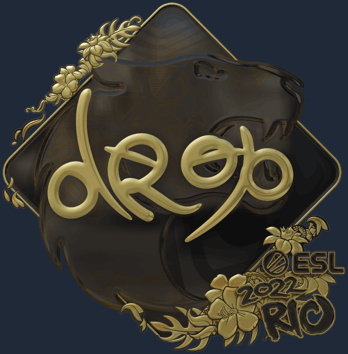 Sticker | drop (dorada) | Río 2022