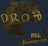 Sticker | drop (Gold) | Stockholm 2021