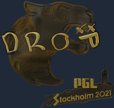 Sticker | drop(金色)| 2021年斯德哥尔摩锦标赛