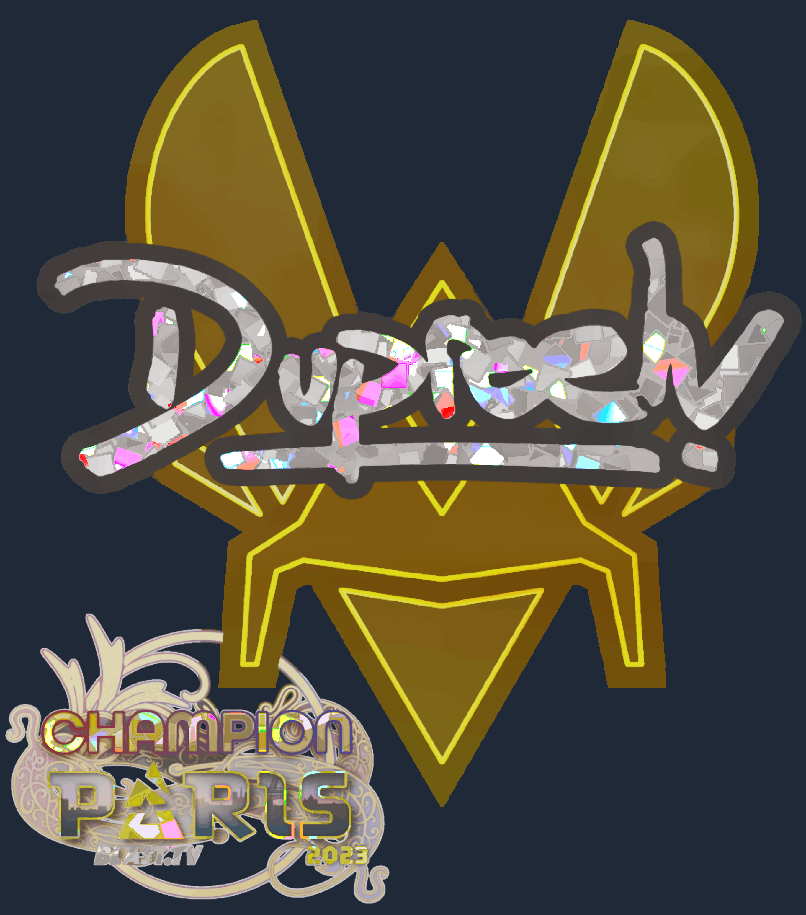 Sticker | dupreeh(闪耀,冠军)| 2023年巴黎锦标赛