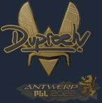Sticker | dupreeh (Gold) | Antwerp 2022