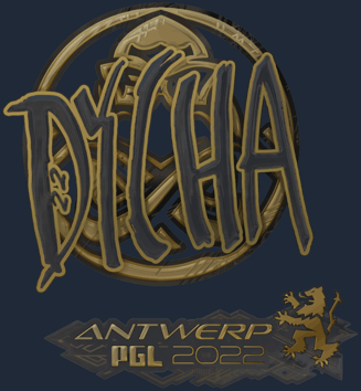 Sticker | dycha (dorada) | Amberes 2022