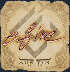 Sticker | efire | Austin 2025