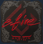Sticker | efire (Foil) | Austin 2025
