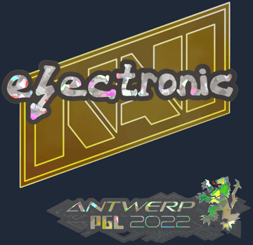 Sticker | electronic (purpurina) | Amberes 2022