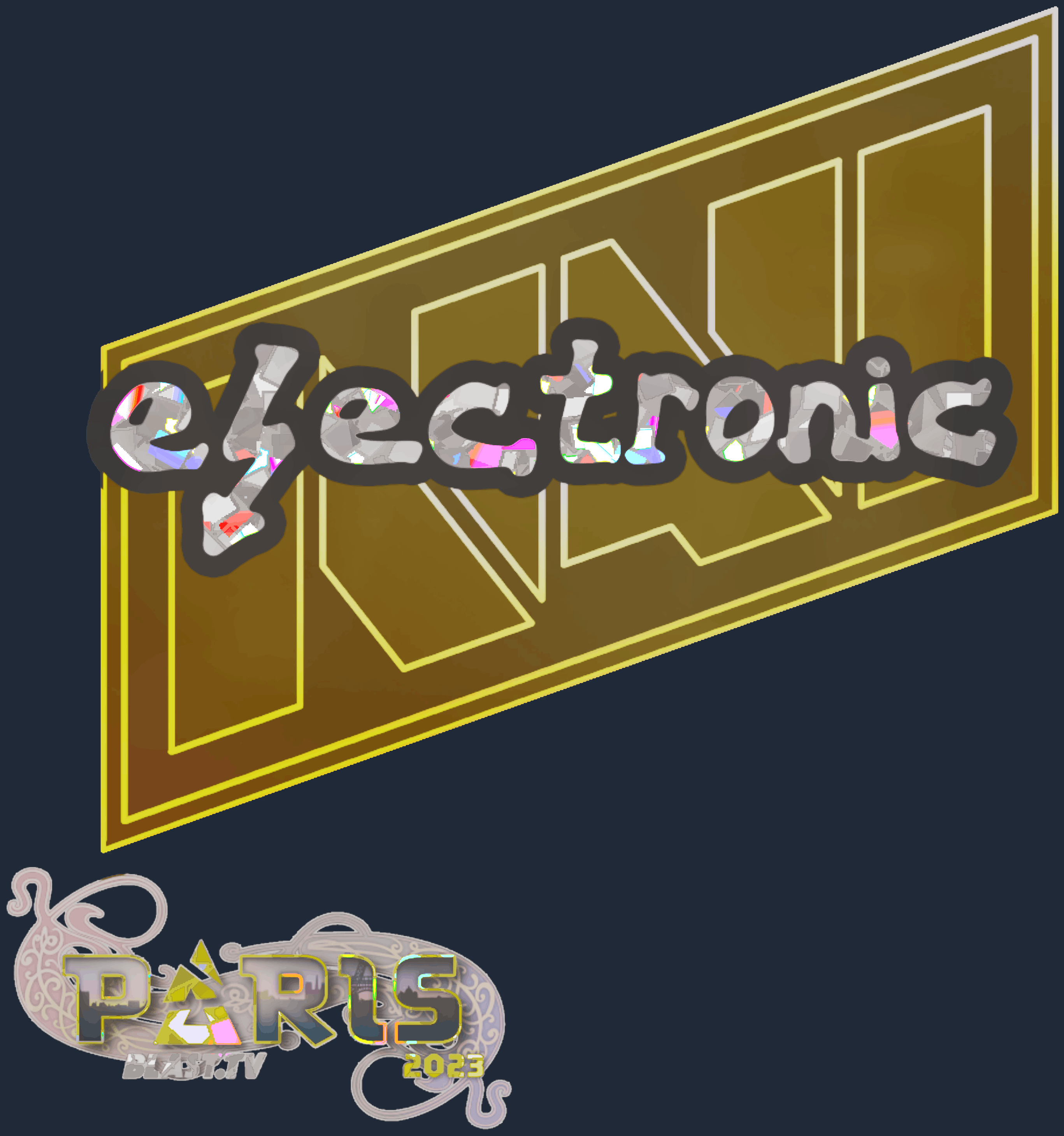 Sticker | electronic(闪耀)| 2023年巴黎锦标赛