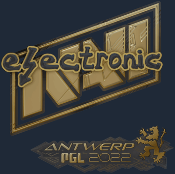 Sticker | electronic (dorada) | Amberes 2022