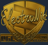 Sticker | electronic (Gold) | Krakow 2017