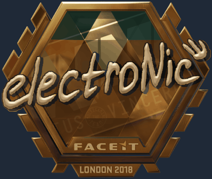 Sticker | electronic (Gold) | London 2018