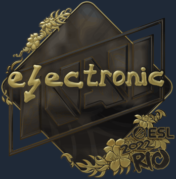 Sticker | electronic (dorada) | Río 2022
