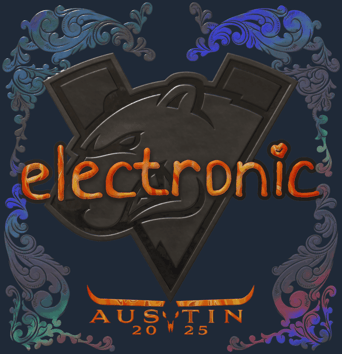 Sticker | electronic (holográfica) | Austin 2025