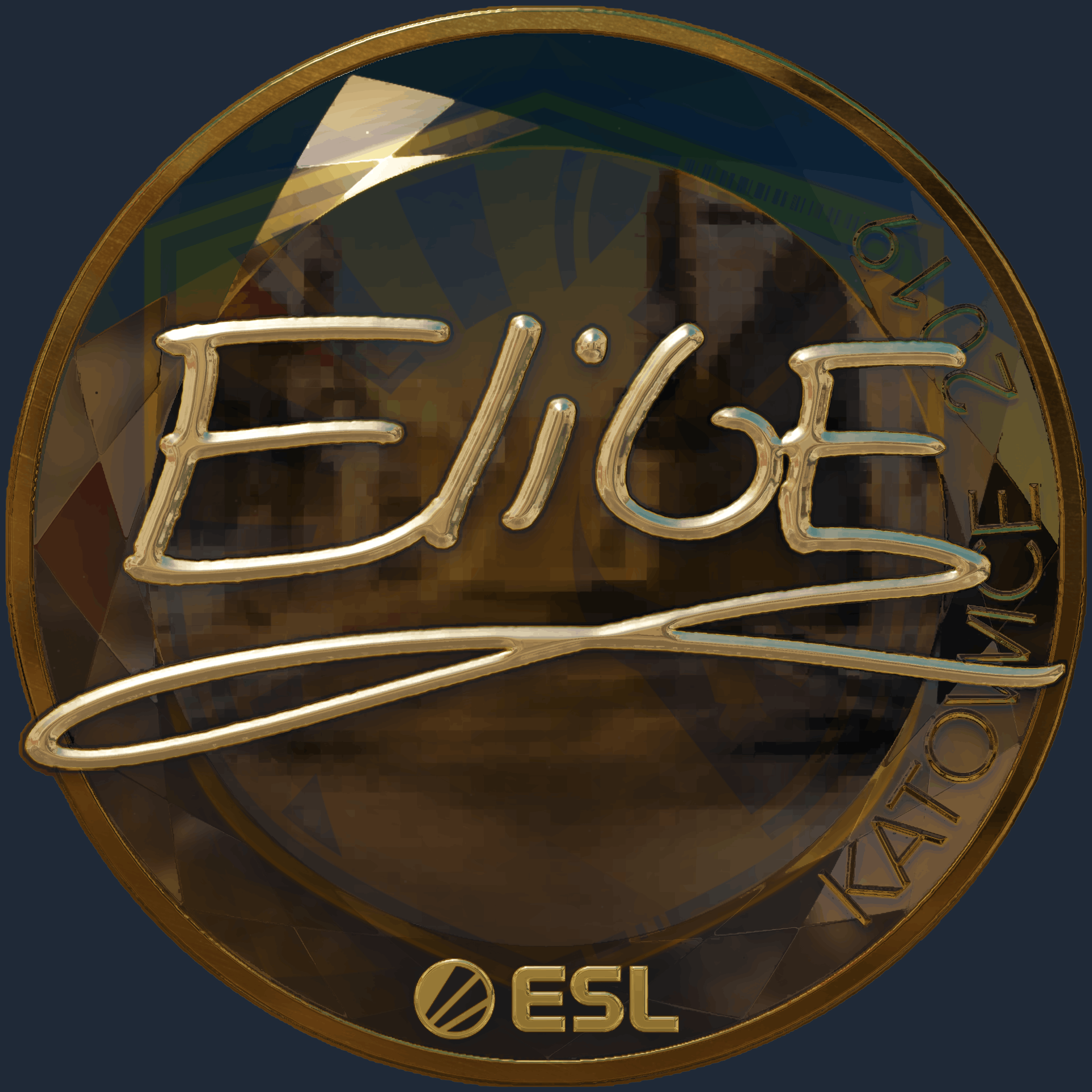 Sticker | EliGE（金色）| 2019年卡托维兹锦标赛