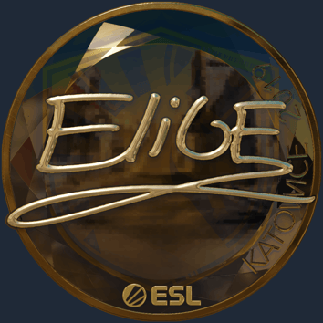 Sticker | EliGE (dorada) | Katowice 2019