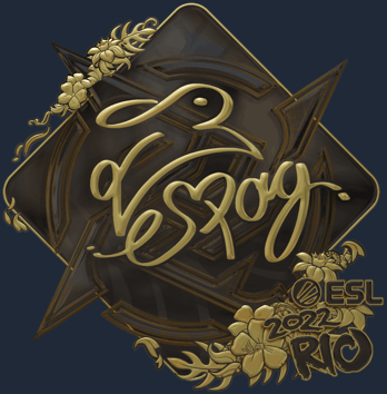 Sticker | es3tag（金色）| 2022年里约热内卢锦标赛