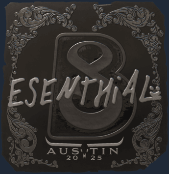 Sticker | esenthial (reflectante) | Austin 2025