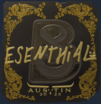Sticker | esenthial (Gold) | Austin 2025
