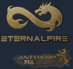 Sticker | Eternal Fire (Gold) | Antwerp 2022 image