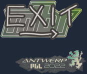 Sticker | exit | Antwerp 2022