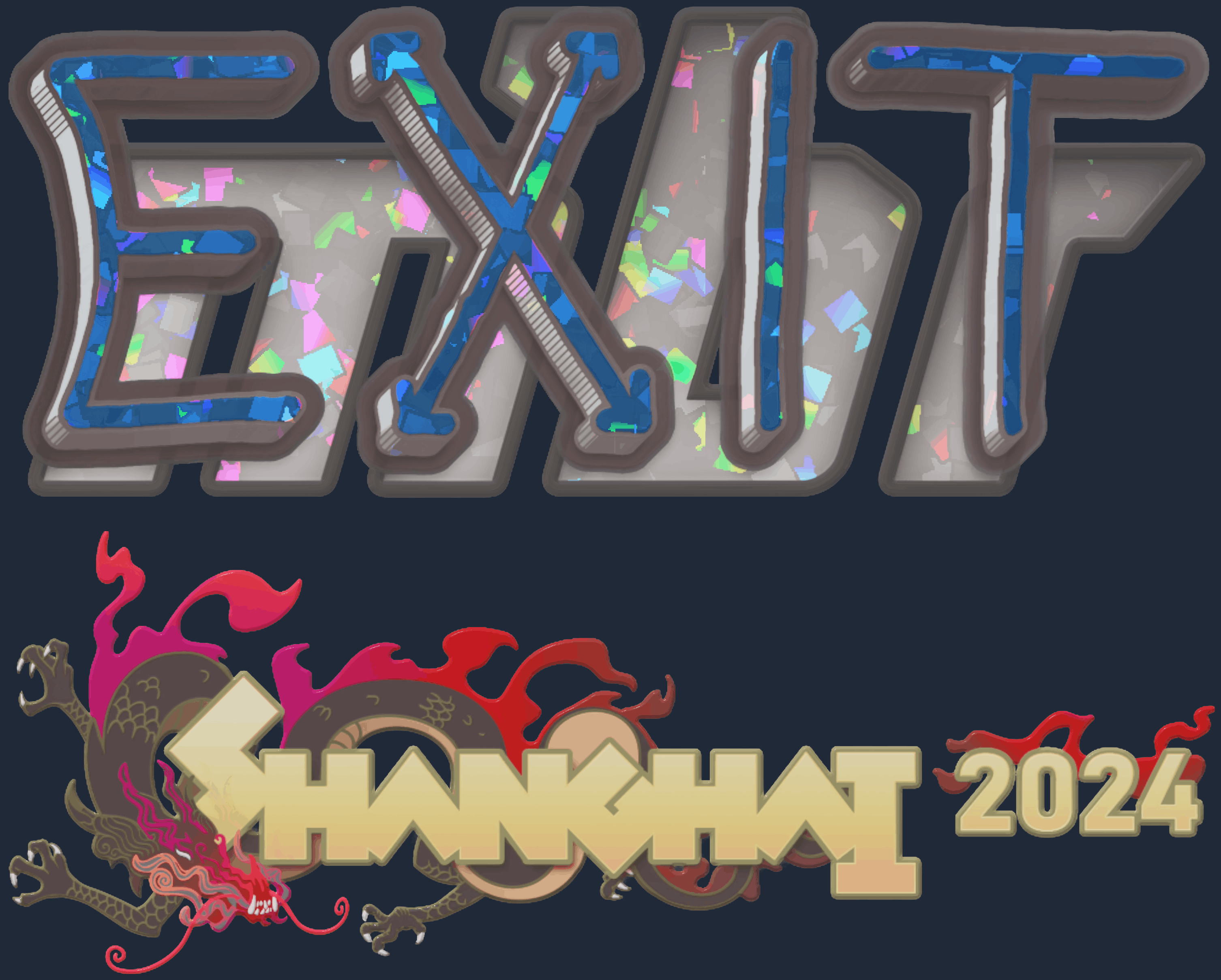 Sticker | exit (Glitter) | Shanghai 2024