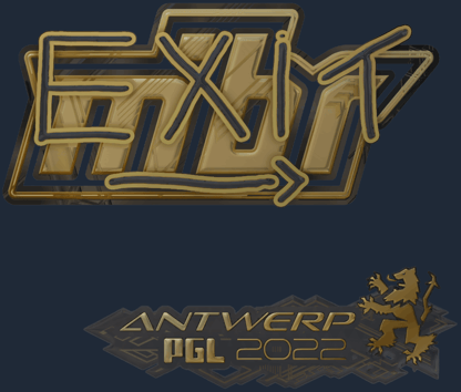 Sticker | exit (dorada) | Amberes 2022