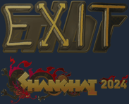 Sticker | exit (Gold) | Shanghai 2024