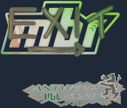 Sticker | exit (Holo) | Antwerp 2022