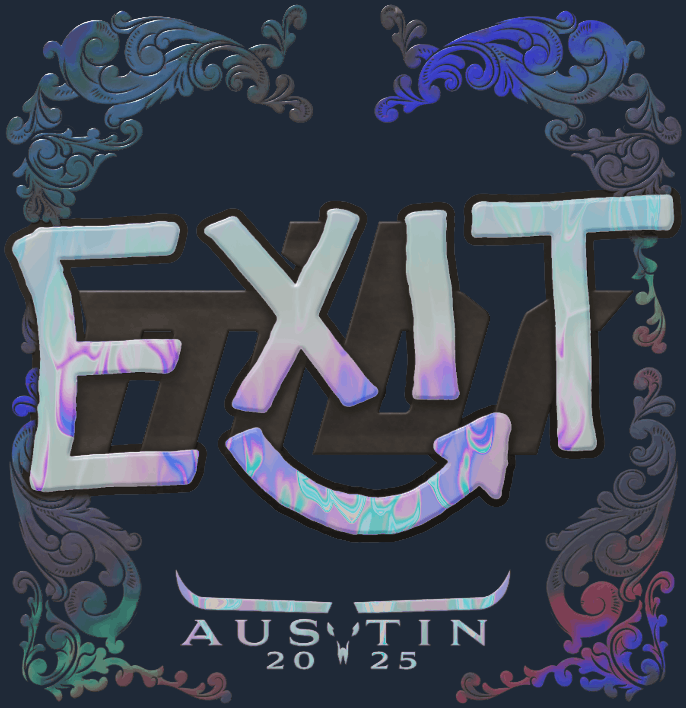 Sticker | exit (Holo) | Austin 2025