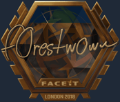 Sticker | f0rest (Gold) | London 2018