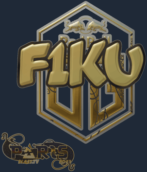 Sticker | F1KU (dorada) | París 2023