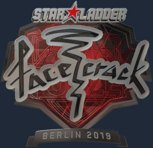 Sticker | facecrack (Foil) | Berlin 2019