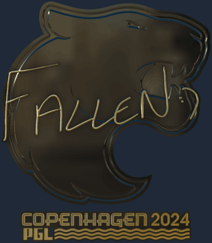 Sticker | FalleN (dorada) | Copenhague 2024
