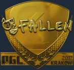 Sticker | FalleN (Gold) | Krakow 2017 image