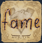 Sticker | fame | Austin 2025