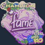 Sticker | fame (Champion) | Rio 2022