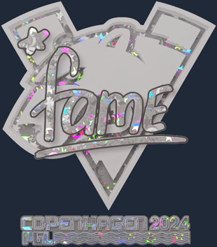 Sticker | fame (purpurina) | Copenhague 2024