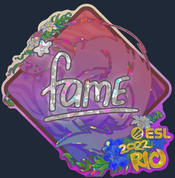 Sticker | fame (Glitter) | Rio 2022