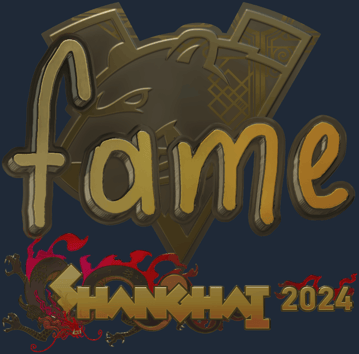 Sticker | fame（金色）| 2024年上海锦标赛