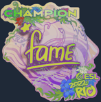 Sticker | fame (Holo, Champion) | Rio 2022